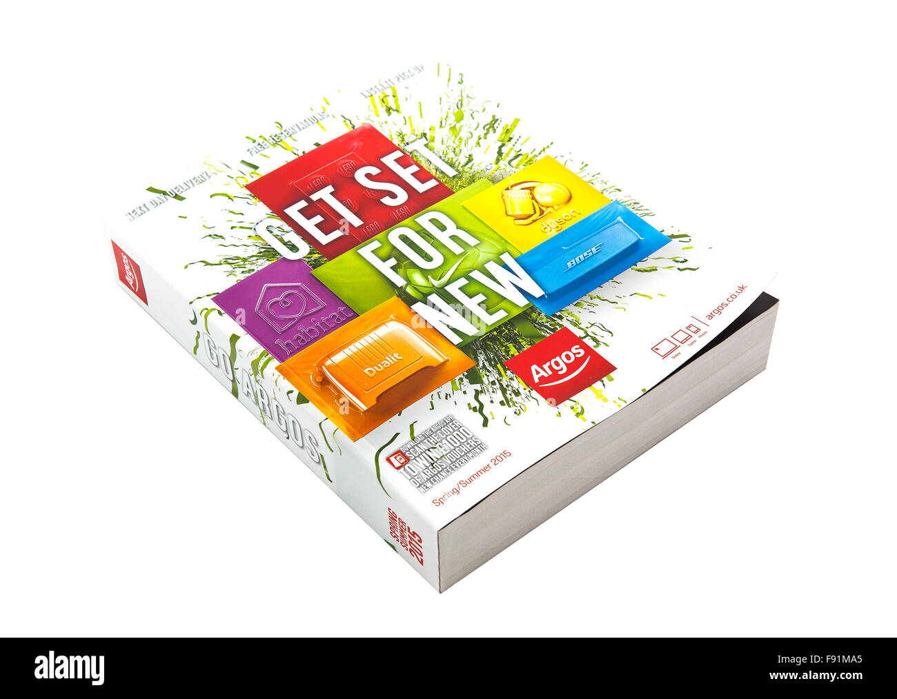 The Argos Spring and Summer 2015 Catalogue, Argos are one of UK`s largest retailer`s Stock Photo